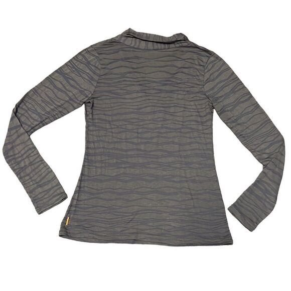 Lucy Women’s SP Leopard Print Sheer Long Sleeve Pullover for a Light Fall Layer - Picture 4 of 10